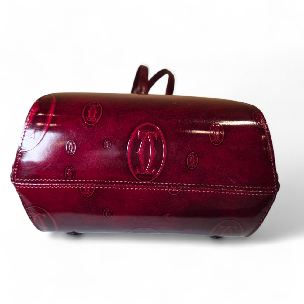CARTIER Backpack Birthday Collection Burgundy Leather Mini Bag - Picture 5 of 13